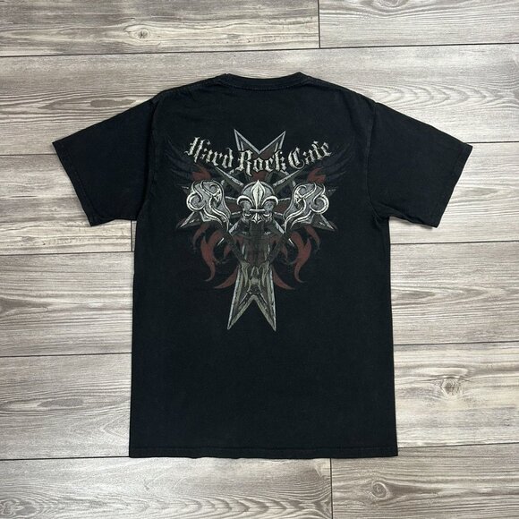 Vintage Y2K Hard Rock Cafe Barcelona Cyber Grunge T Shirt - Picture 2 of 5
